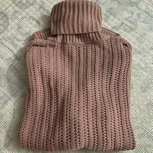 Express pink turtle neck knit sweater